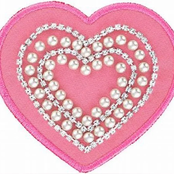 Stoney clover lane guava tote with custom patches nwot hearts - Picture 3 of 10